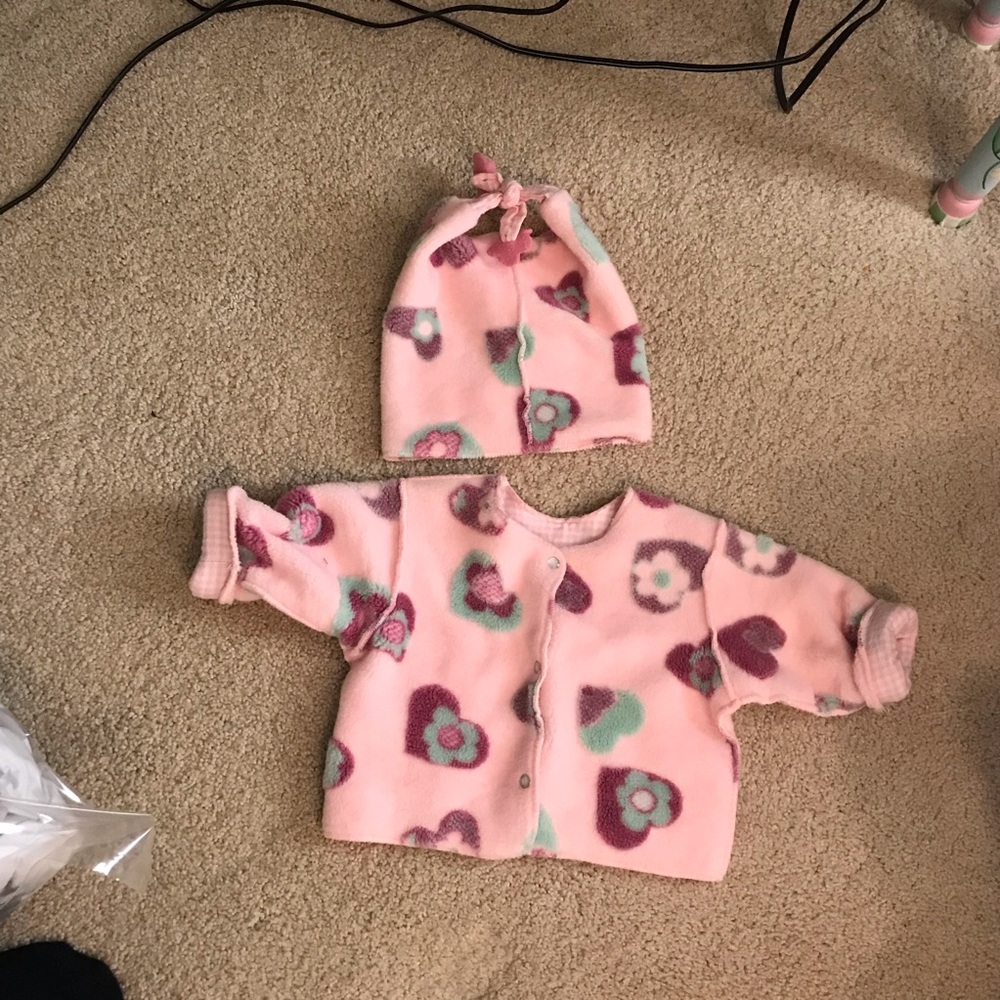 Seeds Corky & Company Infant Coat and Hat- Size ML